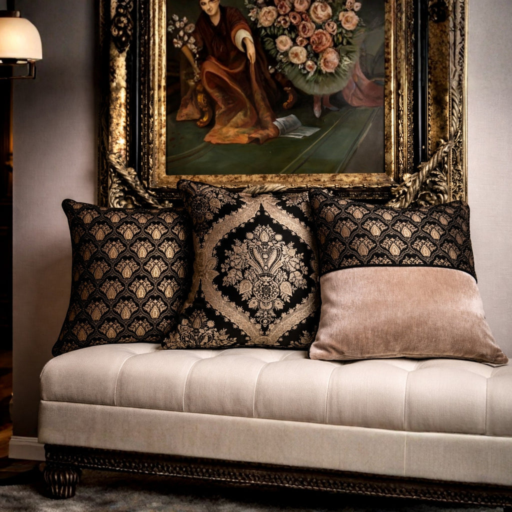 Ottoman Desenli Viskon Kırlent 45X45