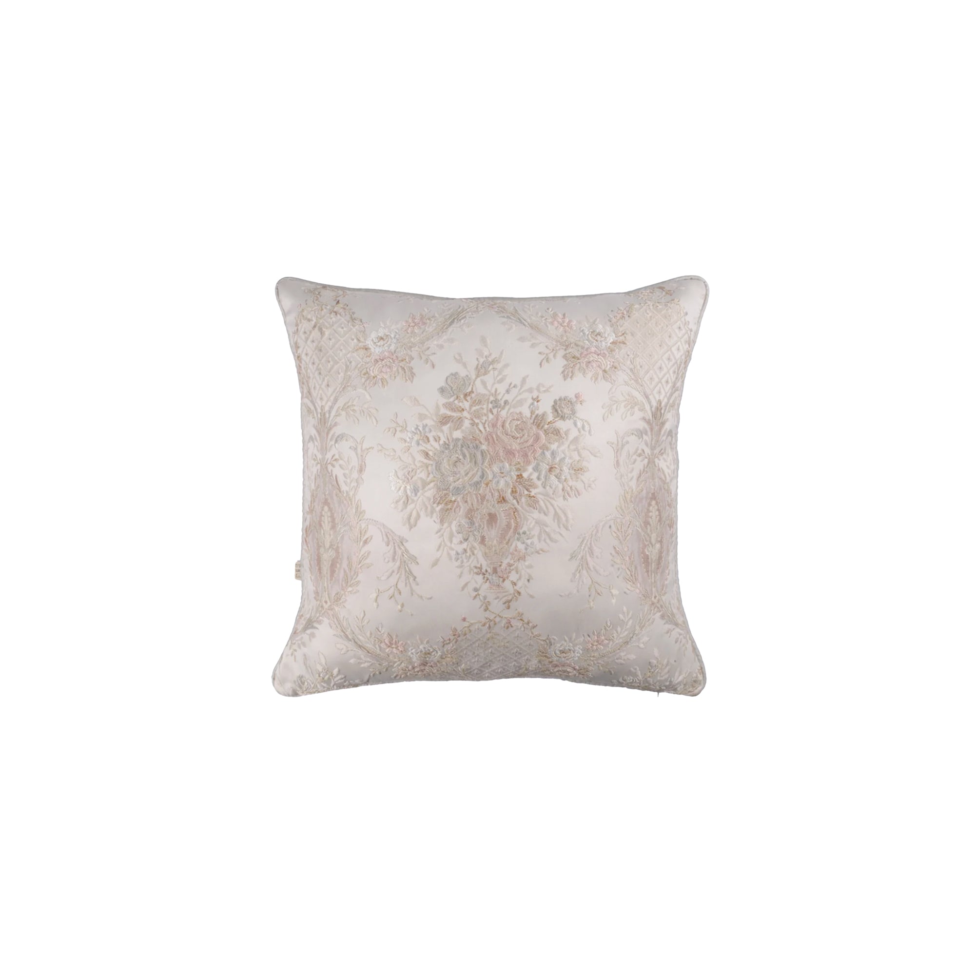 Antique Çiçek Desenli Kırlent 50X50