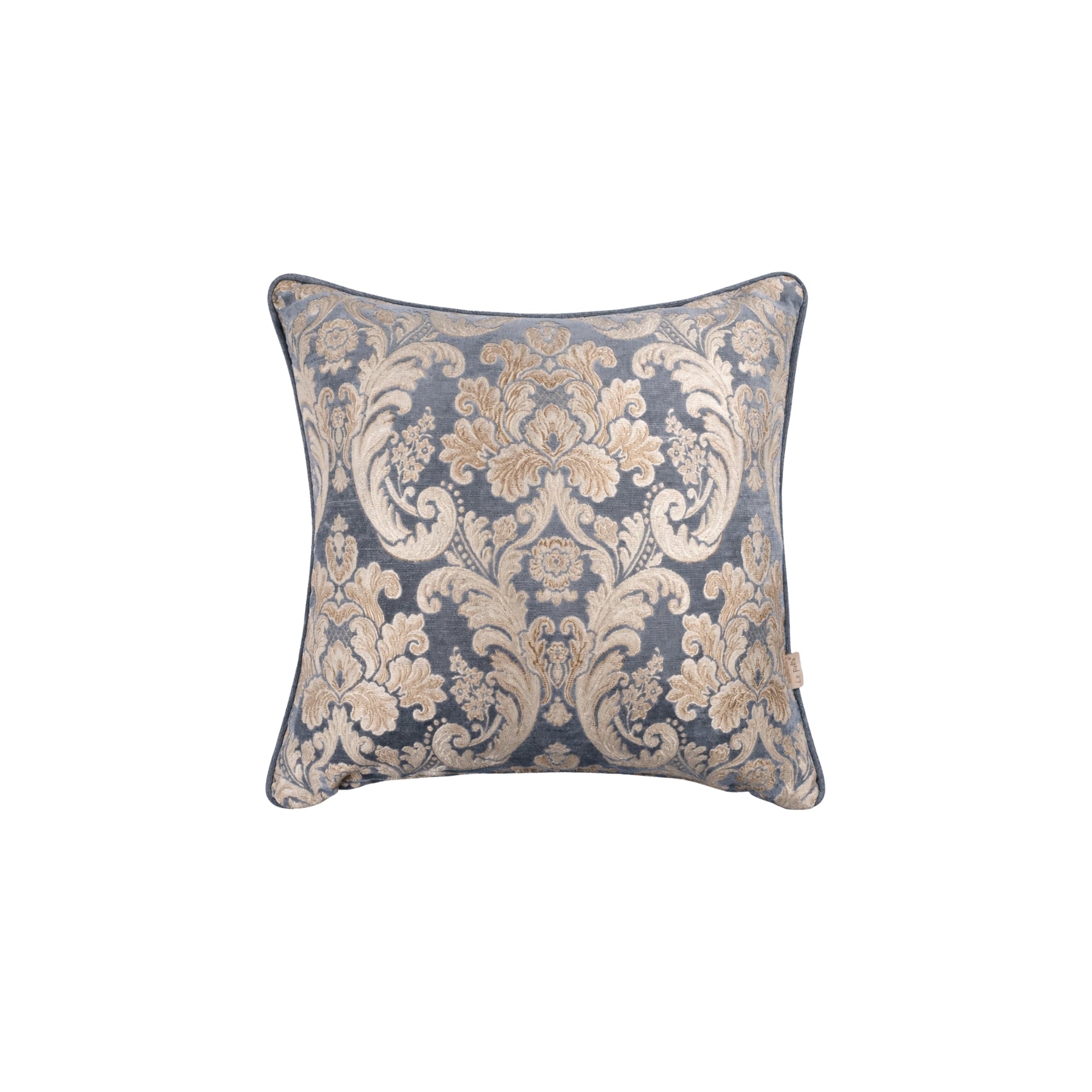 Baroque Damask Desen Biyeli Kırlent 45X45