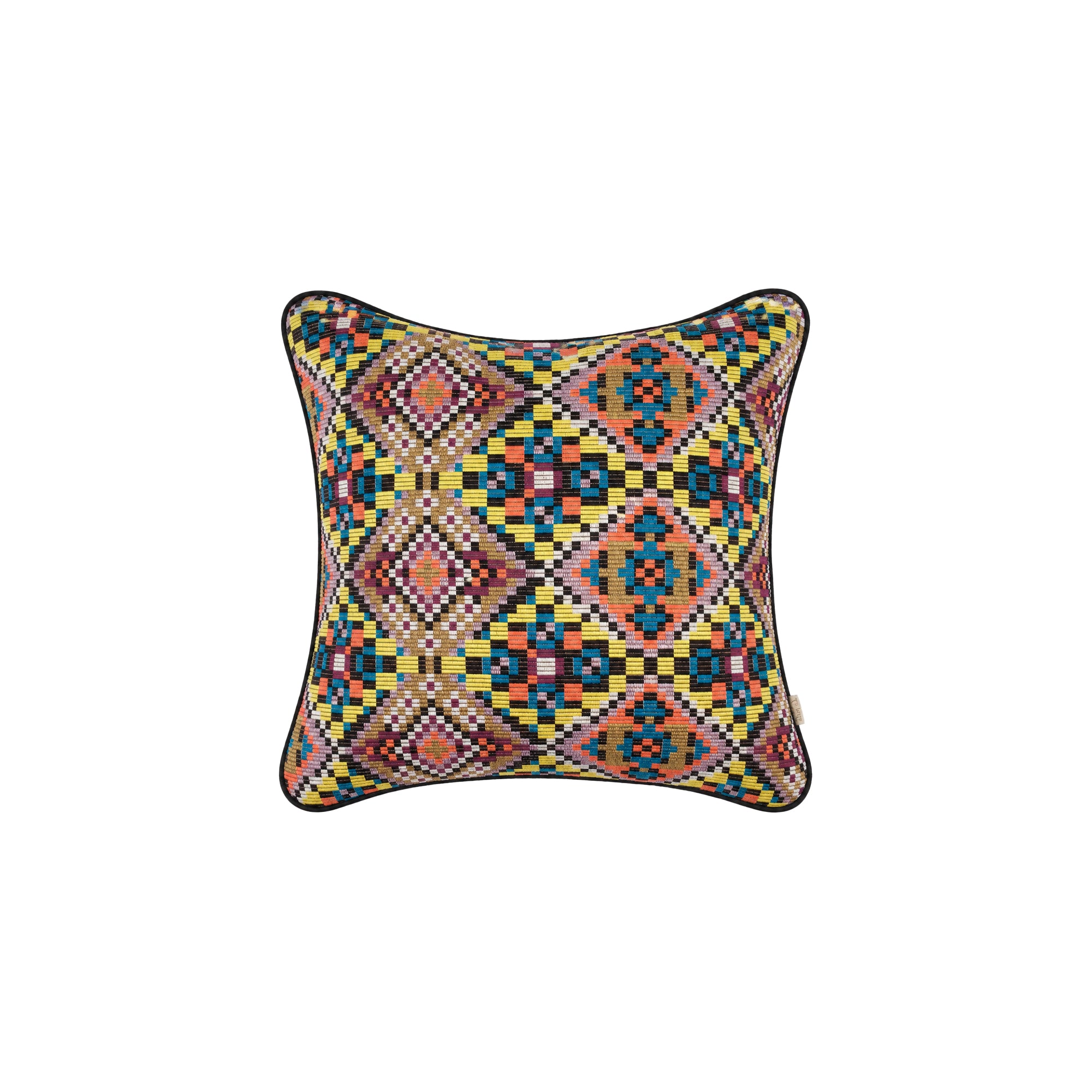 Retro Çok Renkli Biyeli Kırlent 45X47