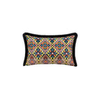 Retro Saçak Detaylı Çok Renkli Kırlent 40X60