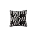 Linea Siyah Geometrik Desenli Kırlent 50X50