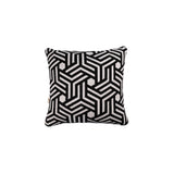 Linea Siyah Geometrik Desenli Kırlent 50X50