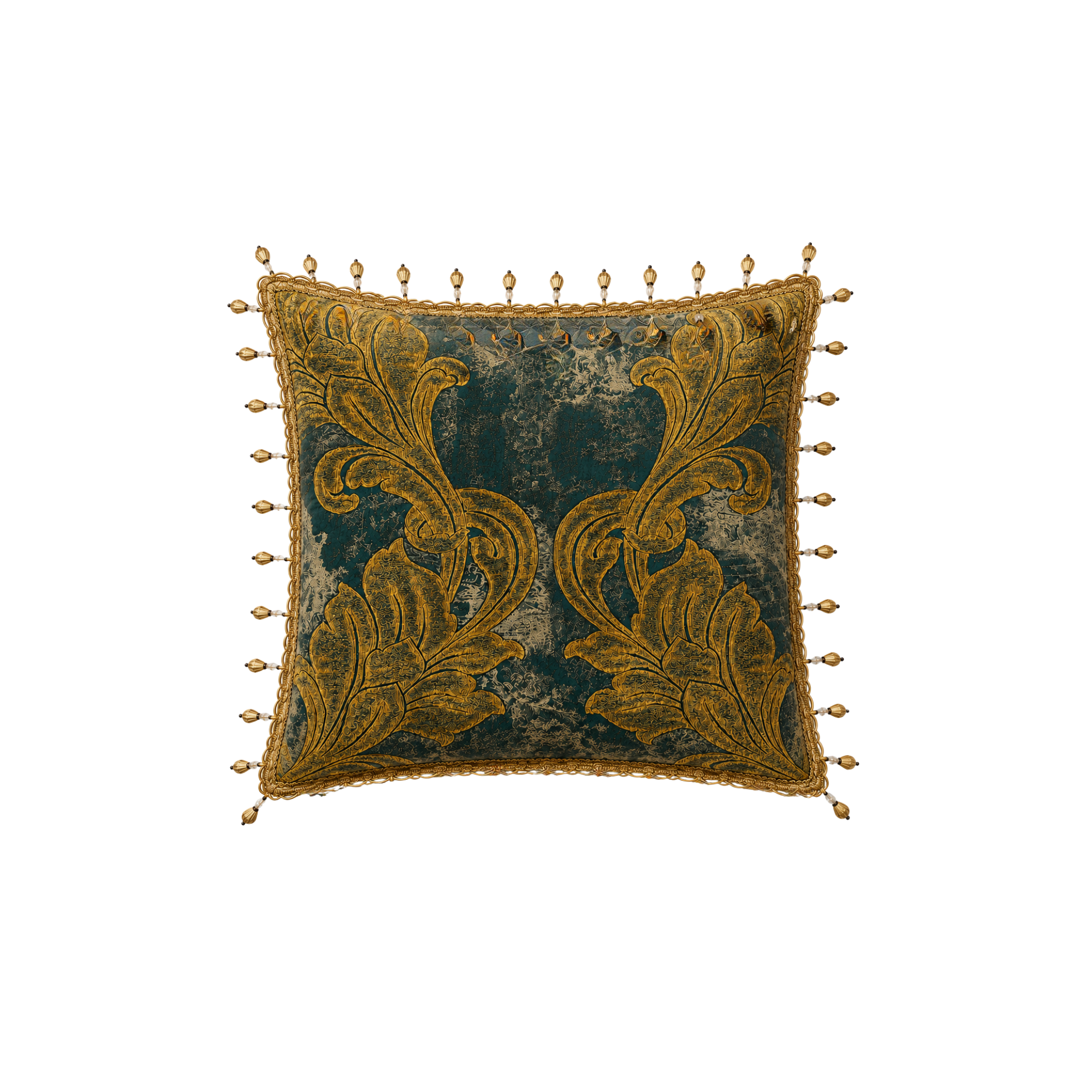 Ottoman Etrafı Püsküllü Tasarım Kırlent 50X50