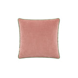 Yeşil Biyeli Pembe Şönil Kırlent 50X50