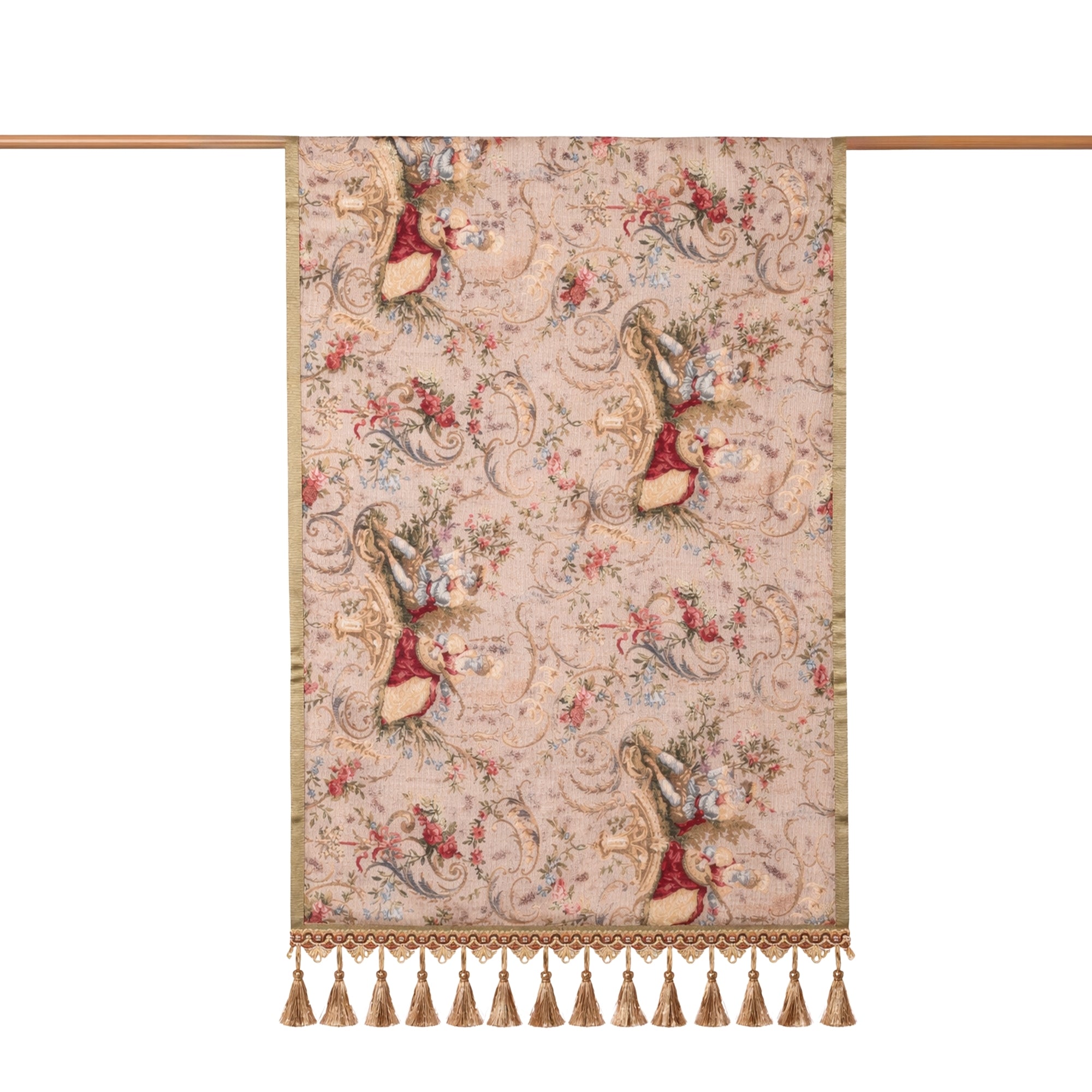 Püskül Detaylı Goblen Runner 45X150