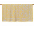 Açık Gri Sarı Damask Desenli Koltuk Şalı 133X161 cm