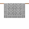 Gri Damask Desenli Koltuk Şalı 130X156 cm