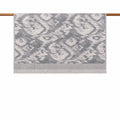 Gri İkat Desenli Koltuk Şalı 104X117 cm