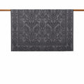 Koyu Antrasit Damask Koltuk Şalı 130X151 cm