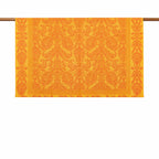 Turuncu Sarı Damask Koltuk Şalı 128X130 cm